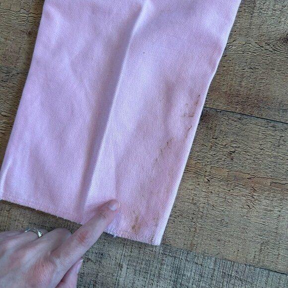 Vintage Property Of Women's Pink Straight Leg Drawstring Pants -24 - Picture 10 of 13